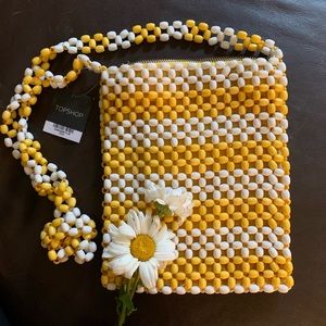 NWT Beaded cross-body bag